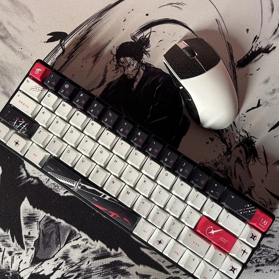 Пятисторонняя термосублимационная клавиатура с вишневым профилем Yuki Aim Keycap PBT