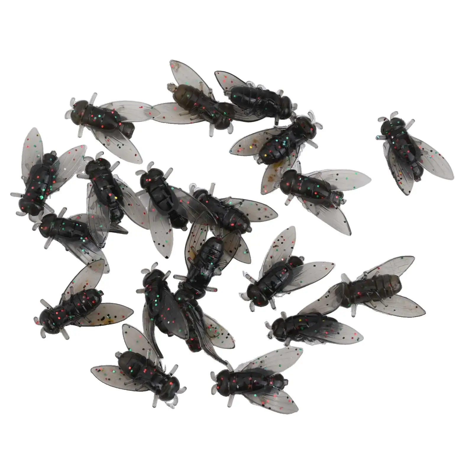 20 шт. биомиметическая приманка для мух мягкая ядовитый крючок мушки