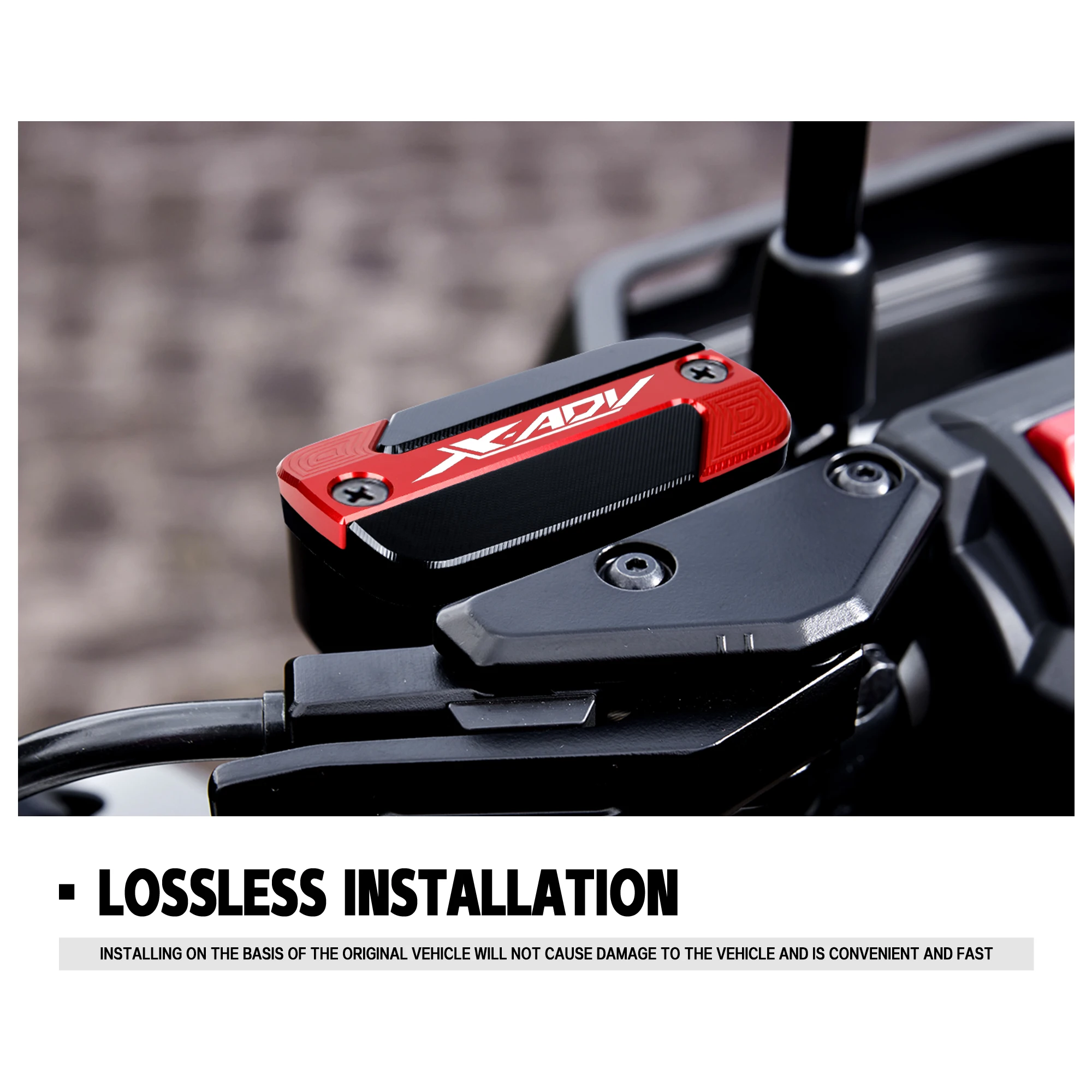 Фото Для мотоцикла Honda XADV X-ADV 750 X ADV 750 XADV750: Декоративная крышка бачка переднего тормозного жидкостного резервуара с ЧПУ №5