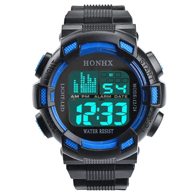 

Sports Watch for Children LED Digital Military Watches Kids Waterproof Dual Display Wristwatches Luminous Army Clock Men