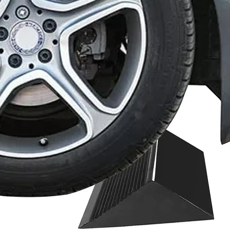 

Motorcycle Wheel Chocks For Trailer Heavy Duty Rubber Wedge For Front And Back Tires Grip Ribbed Tire Chock Camper Accessories