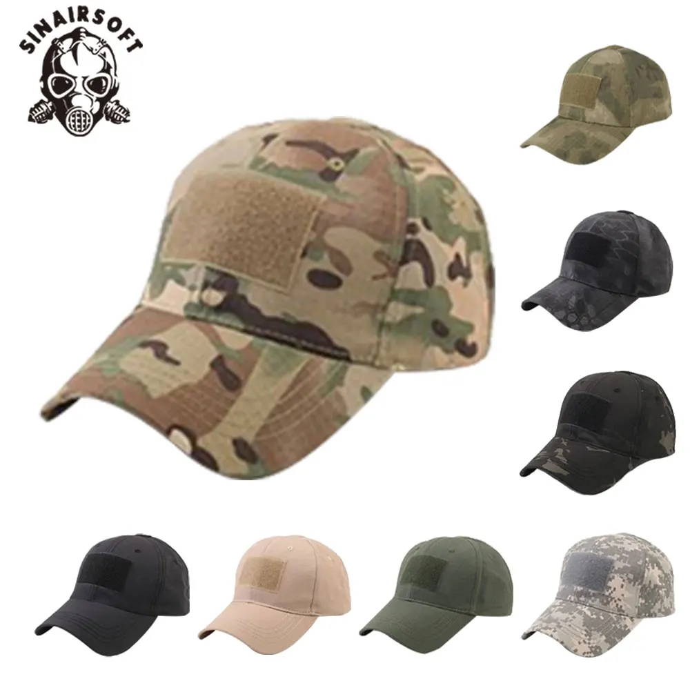 

Military Baseball Caps Camouflage Tactical Army Soldier Combat Paintball Adjustable Summer Snapback Sun Hats Men Women