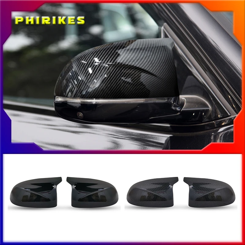 

For BMW X3 G01 X4 G02 X5 G05 X6 G06 X7 G07 2018 2019 2020 M style black rearview mirror cover X3M Look rearview mirror cover