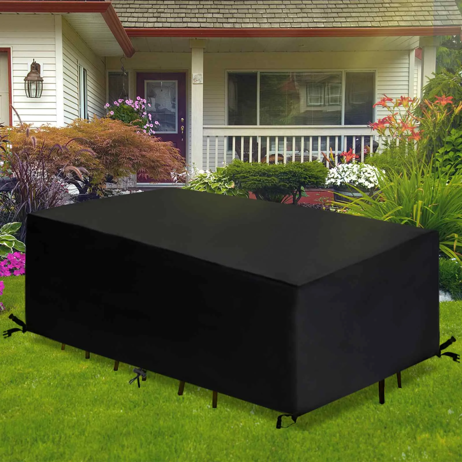 

420D Garden Furniture Cover Patio Furniture Upgraded Dust-proof Waterproof All-Purpose Covers Oxford Polyester 320x160x74cm
