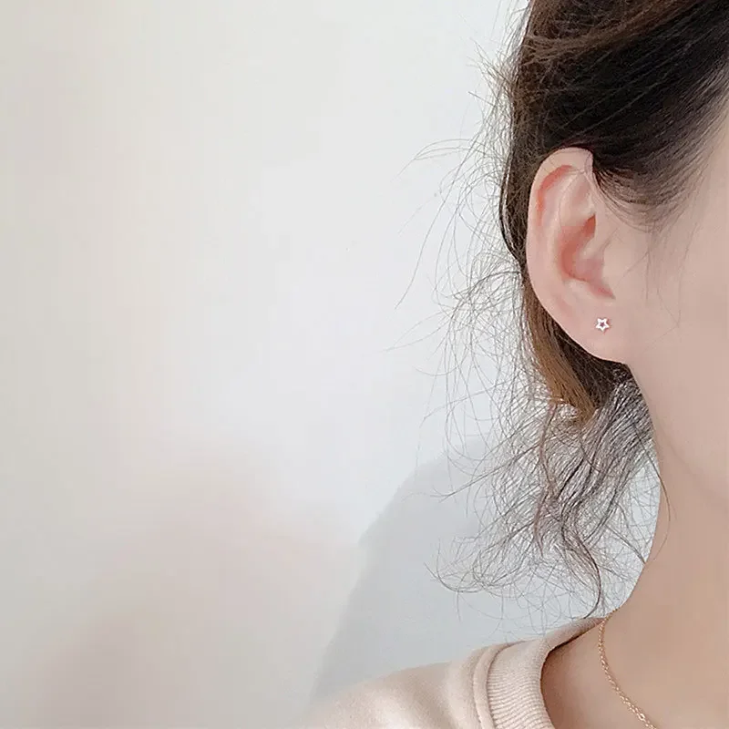 Мини-серьги-гвоздики в форме куба маленькие и милые серьги-гвоздики сердца из