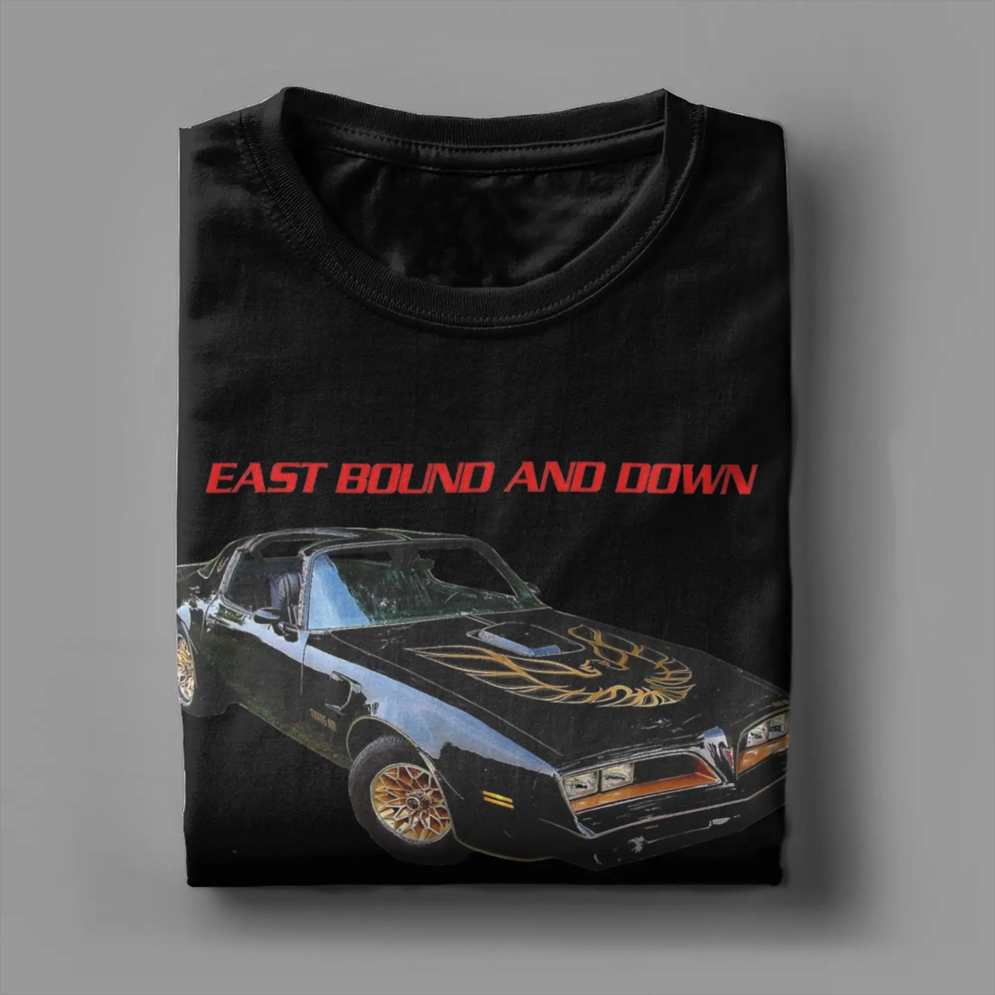 Фото Smokey and the Bandit Trans Am Homage Jerry Reed Burt Reynolds T-Shirt for Men Cotton Tees SortSleeve T Shirt Gift Idea Tops №5