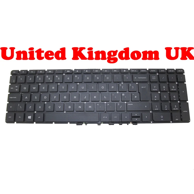 Клавиатура для HP 255 G5 250 256 15-BA000 15-BF000 15-BG000 15G-AD000 15Q-AJ000 США/Великобритании/JP/BG/RO/TI