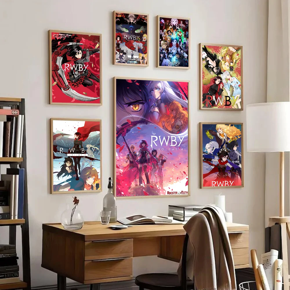 Винтажные постеры R-RWBY клейкие винтажные Декорации для комнаты дома бара кафе