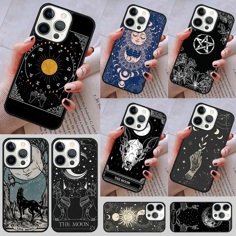 Чехол для телефона с изображением ведьмаков Луны Таро iPhone 14 13 15 16 Pro Max Coque 12 11 Apple 8