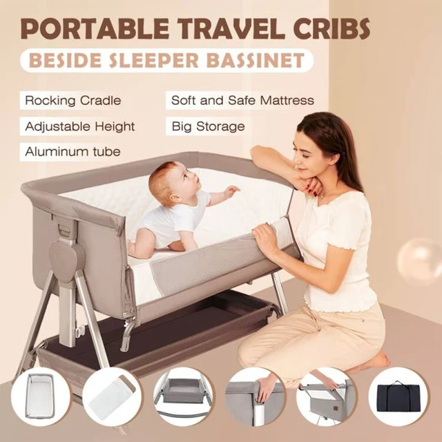 Clearance Crib Free Shipping Baby Beside Sleeper Luxury Newborn Crib Portable Infant Bed Travel Baby Bed Infant Cradle Suit 0-6M 6