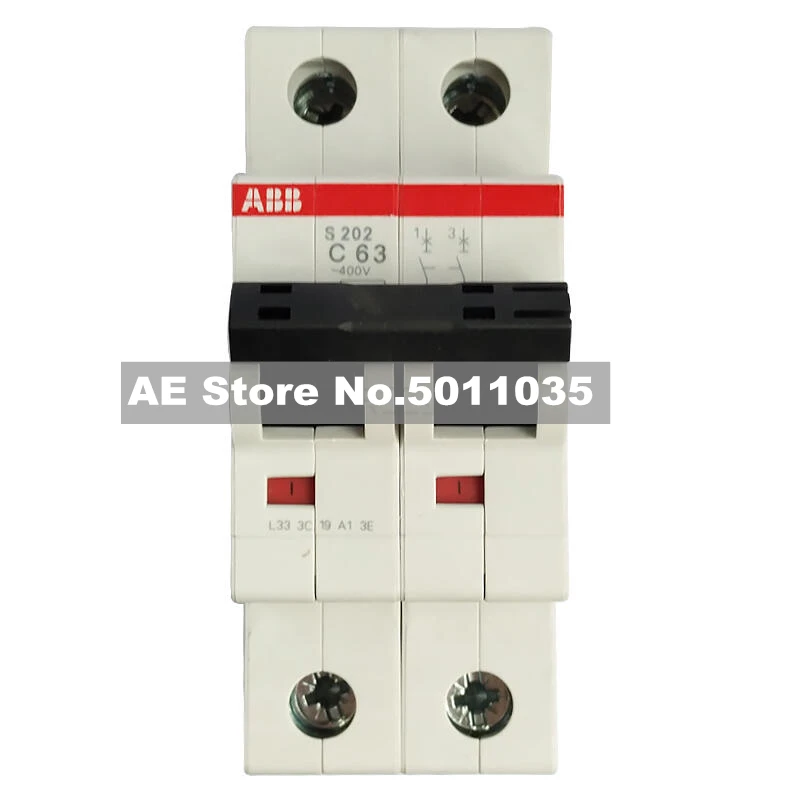 

10113647 ABB S200 series miniature circuit breakers; S202-C63