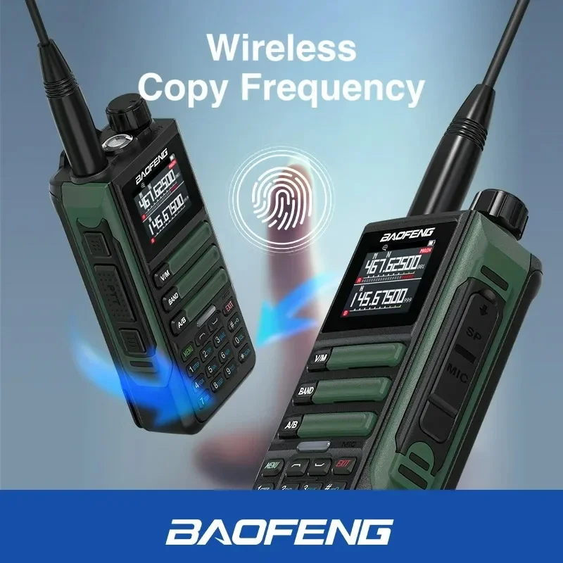 Фото Baofeng UV16M V2 Walkie Talkie 15 Вт 50 км дальнего действия 999CH Ham FM-радиостанции UHF VHF TypeC Charge INC Шумоподавление 2-стороннее радио №5