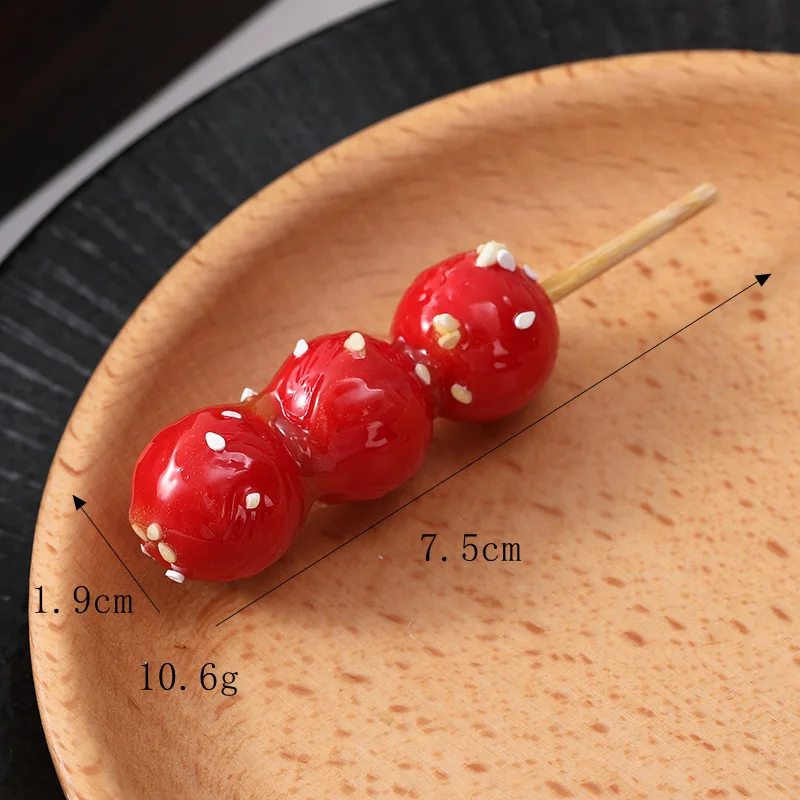 Брелок с имитацией фрикаделек креативная мода еда фрикадельки фруктовая модель