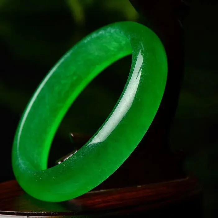 

Natural Myanmar Jade Jade 54mm-62mm bracelet Princess jewelry bracelet send mom send girlfriend gift