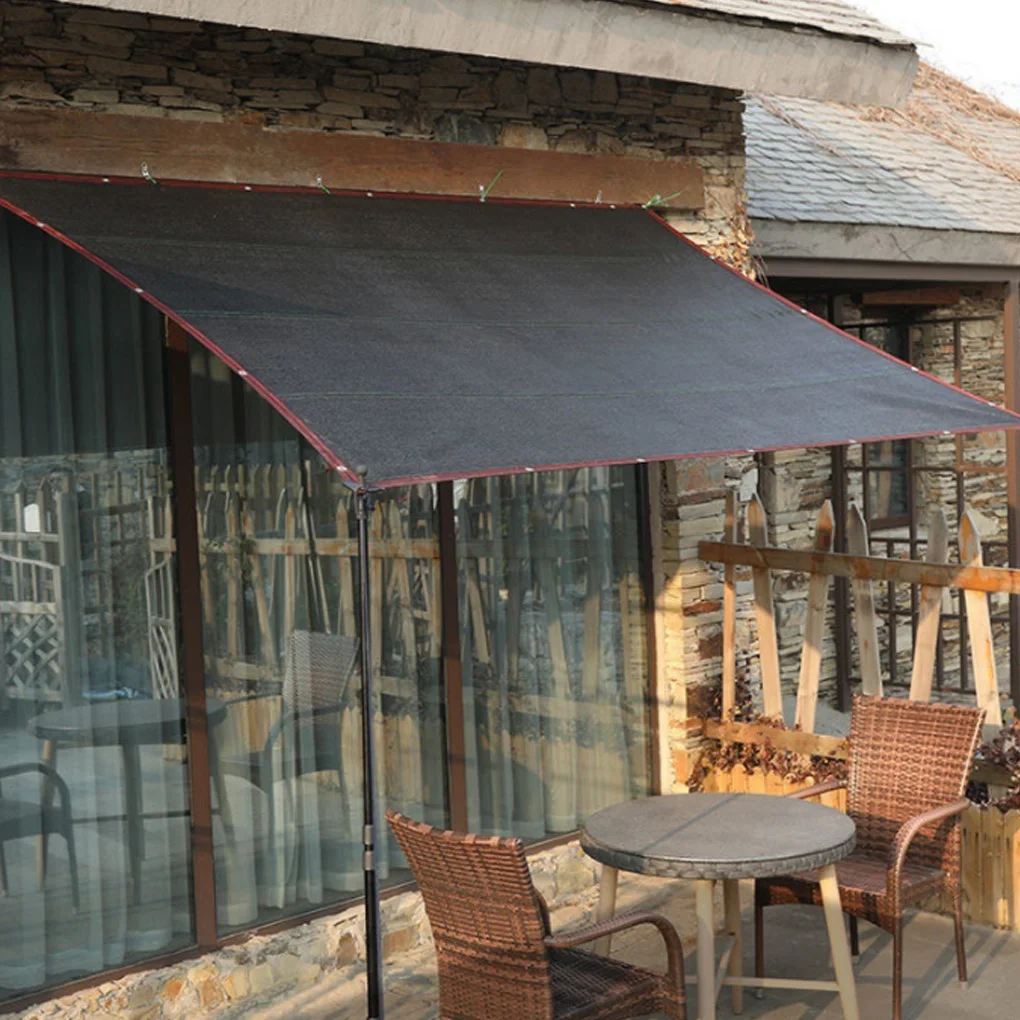 

Garden Patio Sunshade Net Thicken Roof Insulation Cover Replacement with Eyelets Portable Foldable Greenhouse Shade Tarp 3x4m
