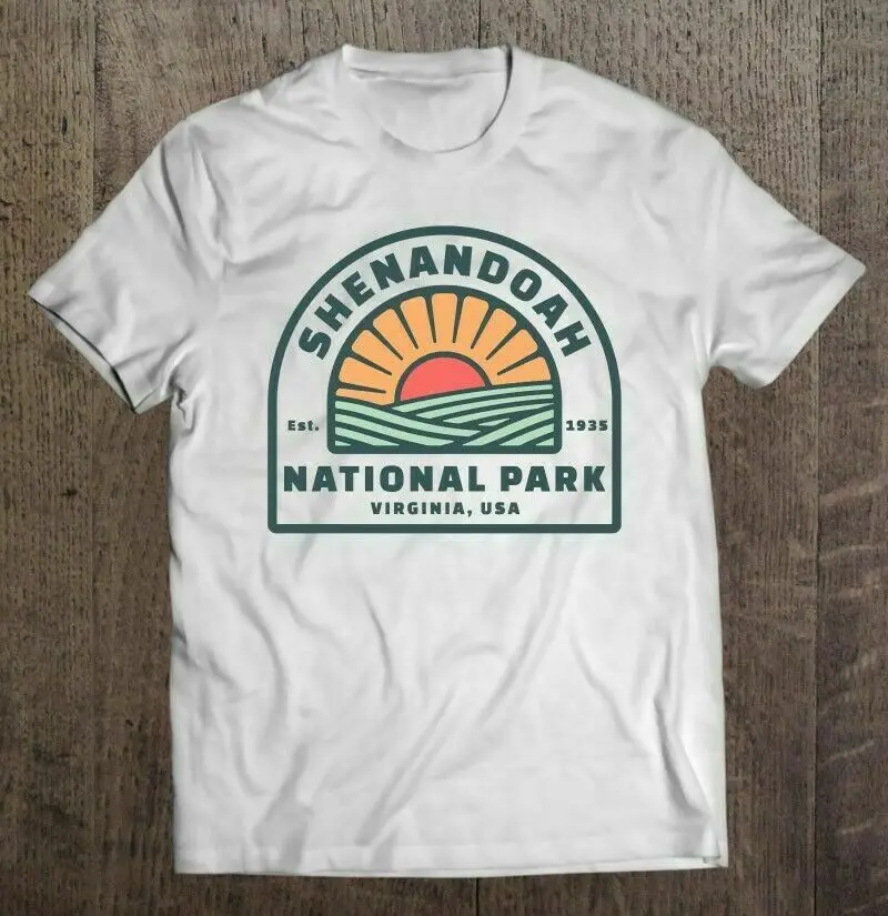 

Vacation Gift – Retro Shenandoah National Park T-Shirt Funny White Tee Gift
