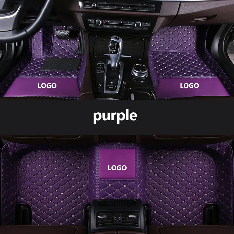 

Custom LOGO Car Floor Mats for Mitsubishi Mirage All model auto Rug Carpet Footbridge accessories styling interior parts