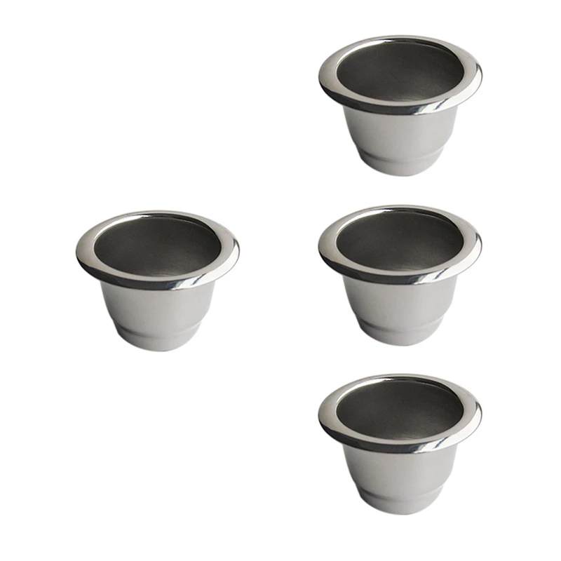 

4Pcs For Nespresso Stainless Steel Refillable Coffee Capsule Coffee Filter Reusable Coffee Pod Reusable Cafe Machine DIY