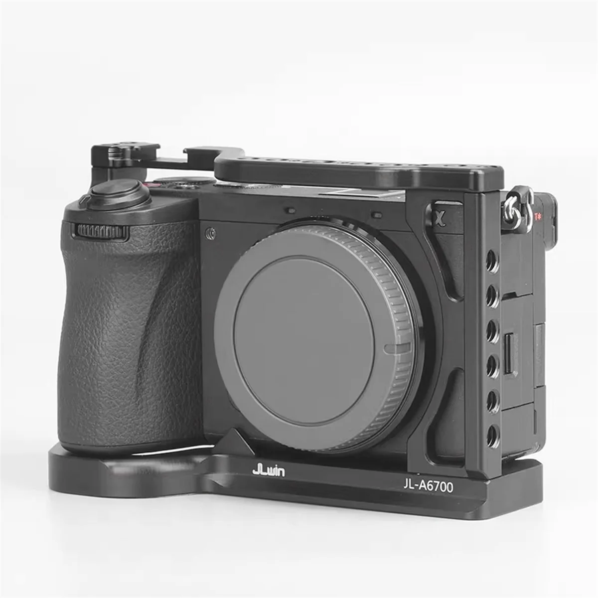 Фото 【Семь только@】Клетка для кроликов JLwin Camera для Sony A6700, комплект расширительной рамки для камеры, вертикальная ручка для съемки, клетка для кроликов №4