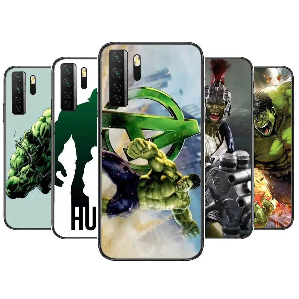 

Marvel Hulk Black Soft Cover The Pooh For Huawei Nova 8 7 6 SE 5T 7i 5i 5Z 5 4 4E 3 3i 3E 2i Pro Phone Case cases