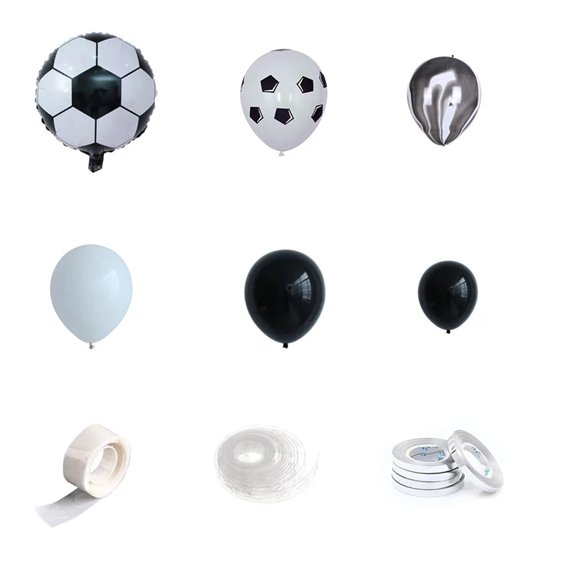 

78Pcs/Set Foil Latex Globos Kids Boy Football Balloons Garland Arch Kit Birthday Party Decorations Soccer Party Supplies