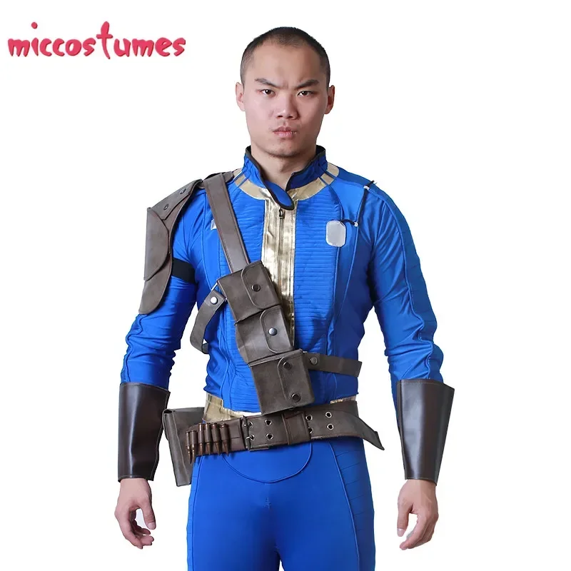 

Miccostumes/костюм унисекс на подошве, костюм для косплея, ремень с пряжкой, ремень из искусственной кожи