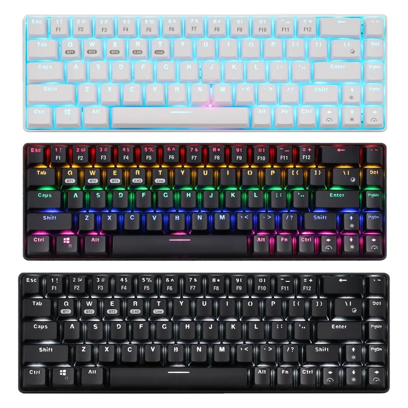 

68-Keys Wireless Mechanical Keyboard Blue Switch Backlit Keyboard Universal Keyboard