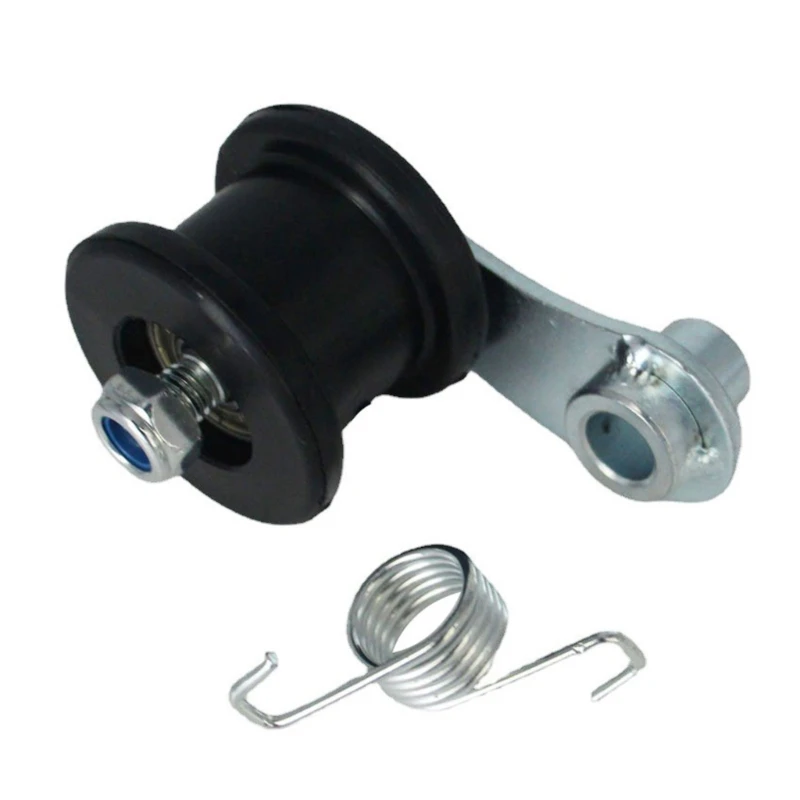 

Tensioner with Spring Motorcycle Chain Pulley Roller Wheel Guide for MB165 MB200