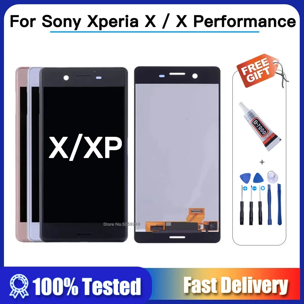 Для SONY Xperia X F5121 F5122 ЖК-дисплей + сенсорный экран дигитайзер для XPERIA XP Performance F8131 F8132