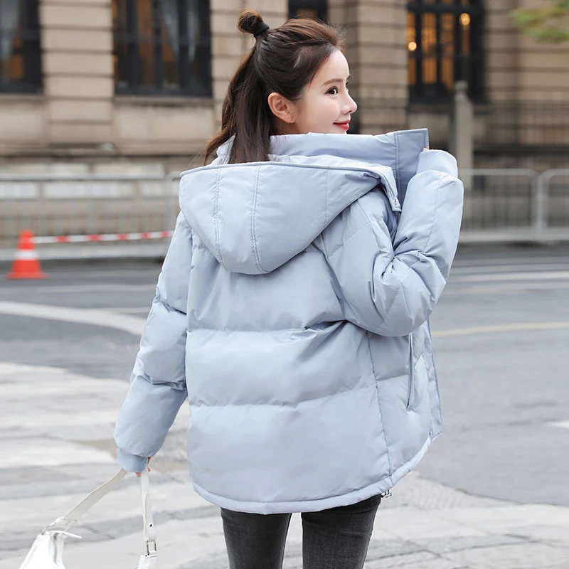 Fashionable short thickened warm and slimming down cotton jacket