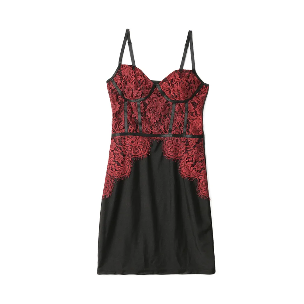 

Sexy Nightdress for Women Lace Lingerie Underwear Dress Ladies Night Wear Transparent Lace Sleep Wear