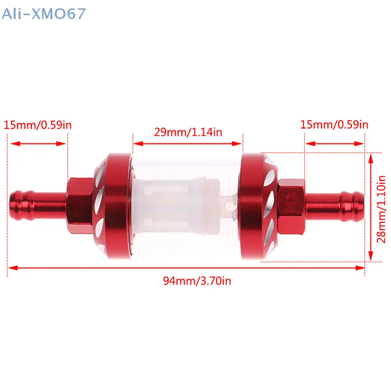 8 мм ЧПУ Алюминиевый сплав стекло мотоцикл газ топливный бензиновый масляный