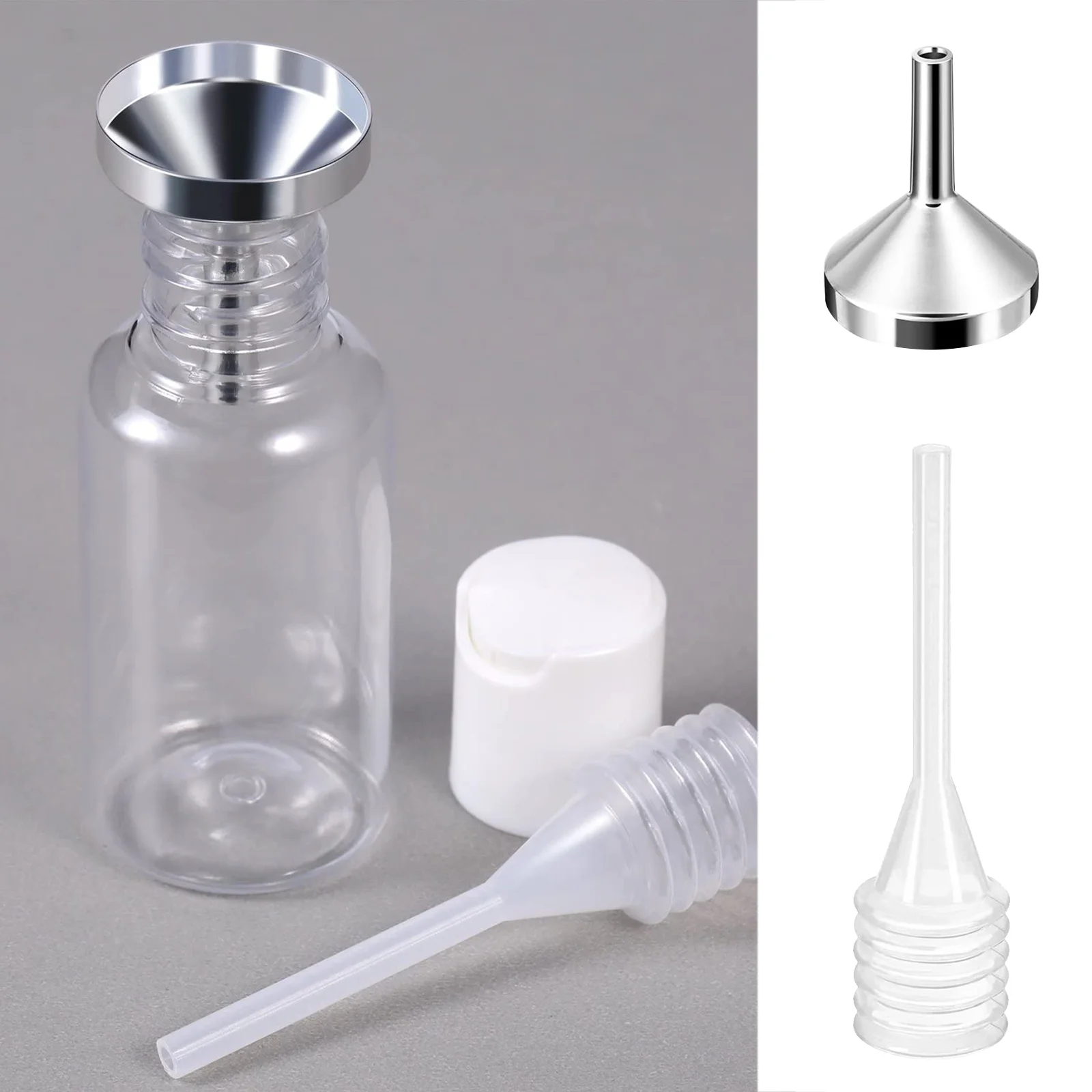

10 Pcs Funnel Premium Funnels Glass Pipette Stainless Steel Straw Craft Supplies