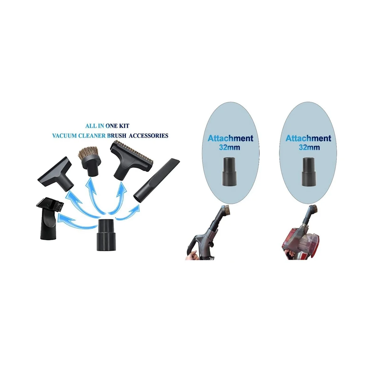 Адаптер для вакуумного шланга 1-3/8 дюйма или 1-1/4 редуктор соединителя от 35 мм/38 мм/42