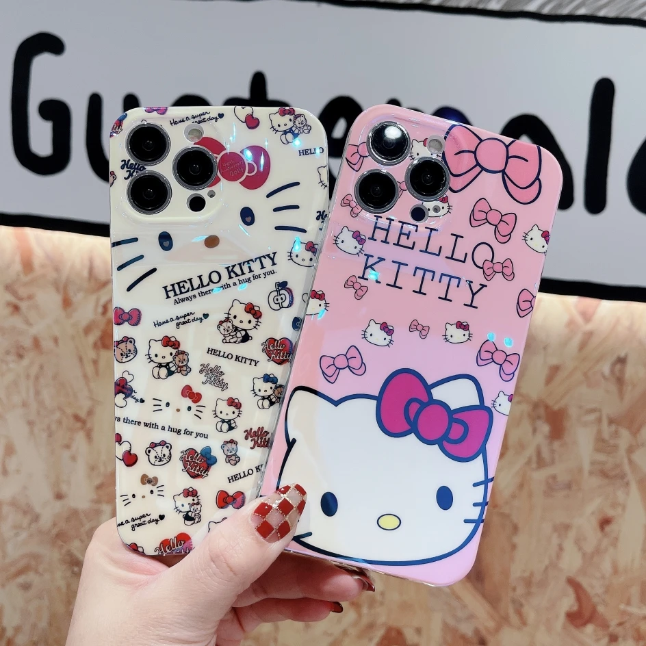 Силиконовый чехол Sanrio для Apple iPhone 13 12 11 Pro Max XS XR X 6 6s 7 8 14 Plus