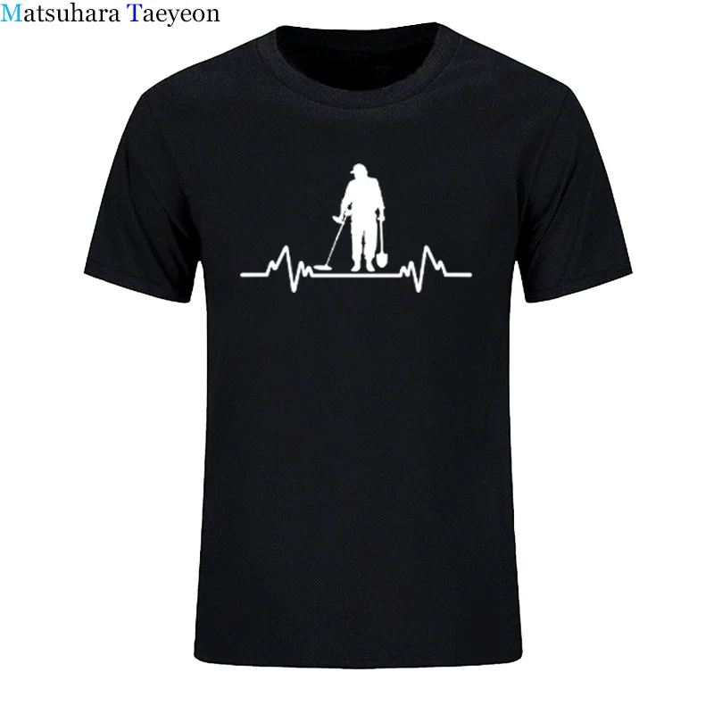 Мужская футболка с детектором сердечного ритма летняя в стиле хип-хоп Streetweart
