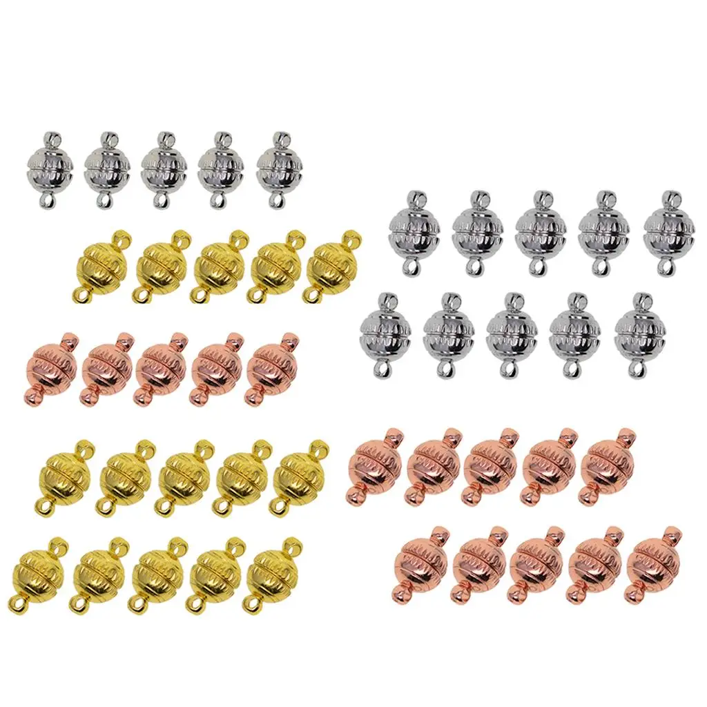 

10pcs Engraved Round Ball 8mm DIY Necklace Bracelet Findings