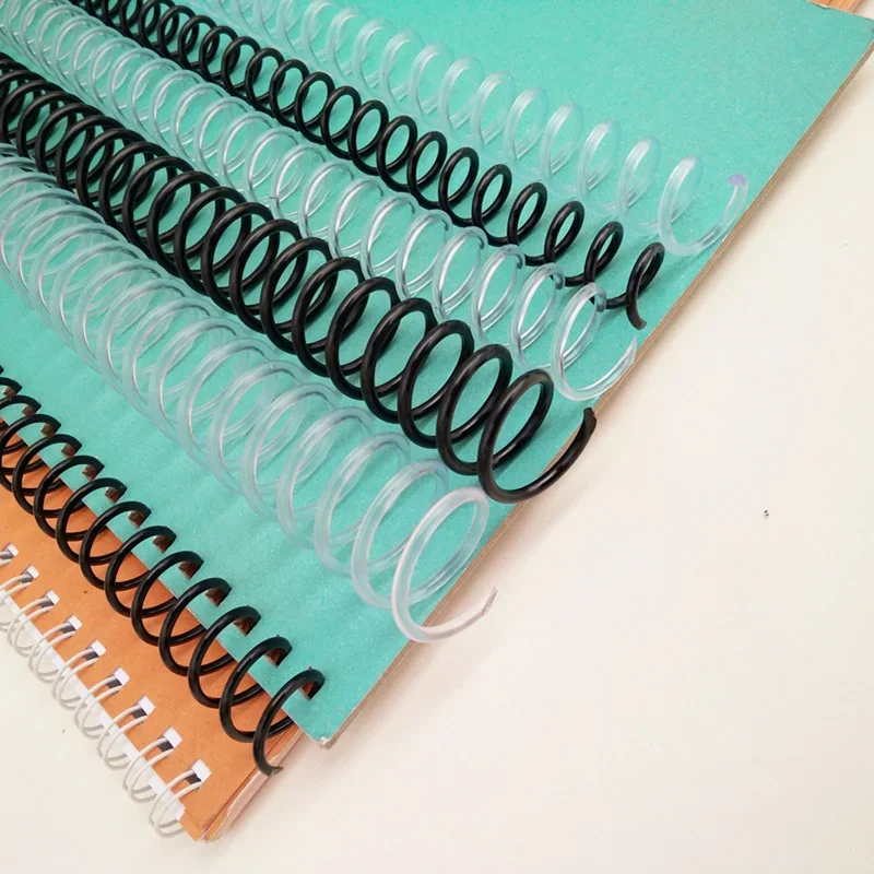 

Binding Clip Supply Notebook 46 Spring Office For Punch Plastic Coil Loose-leaf Spiral 6mm Ring Binder Coil Hole 10pcs 8mm