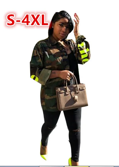 Женская зеленая камуфляжная длинная куртка женское камуфляжное пальто с длинным