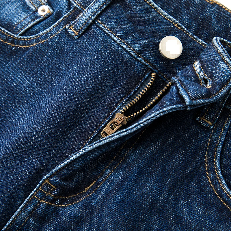 Женские свободные прямые джинсы с высокой талией |