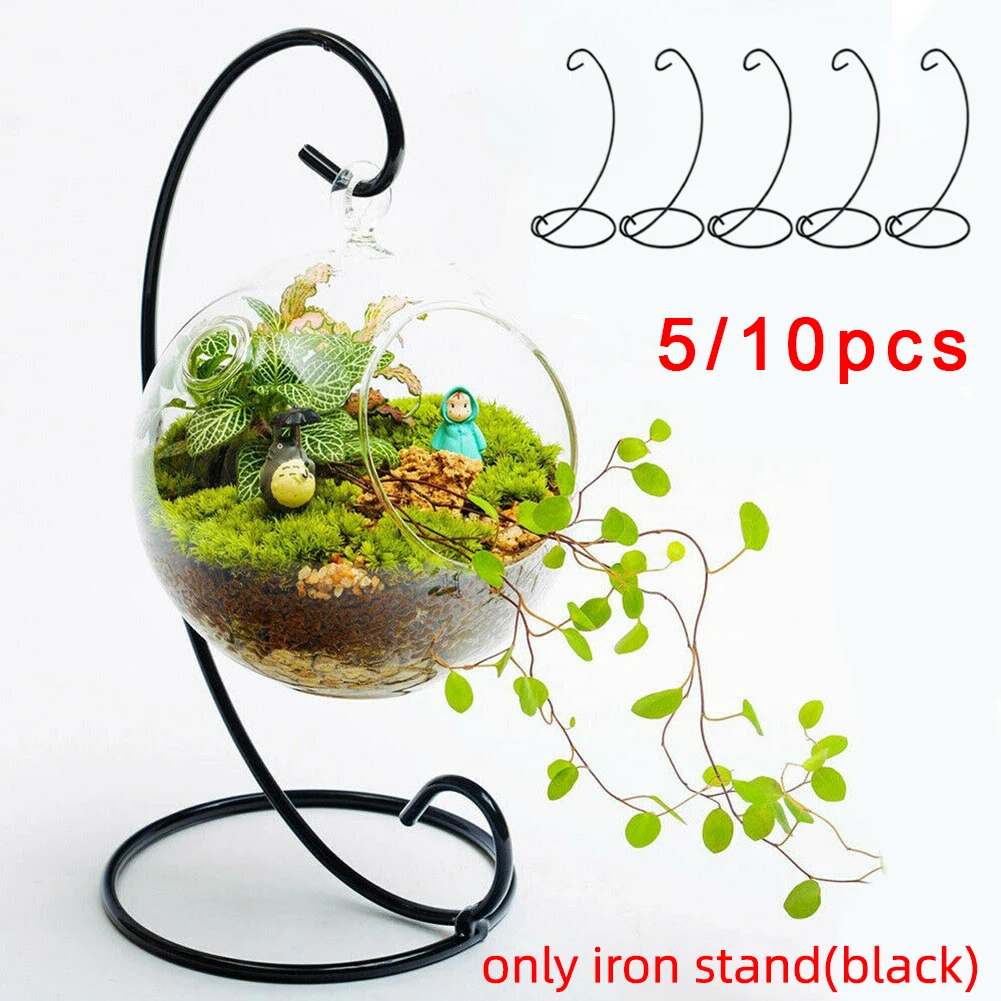 

5/10pcs Iron Stand Christmas Hanging Bauble Holder Stand Tree Plant Light Xmas Gift For Kitchen/Bedroom Decor Garden Home Decor