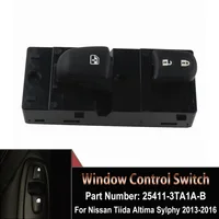 LED New Master Power Window Switch Control Button For Nissan Tiida Altima Sylphy With Light  25411-3TA1A-B Car Accessories