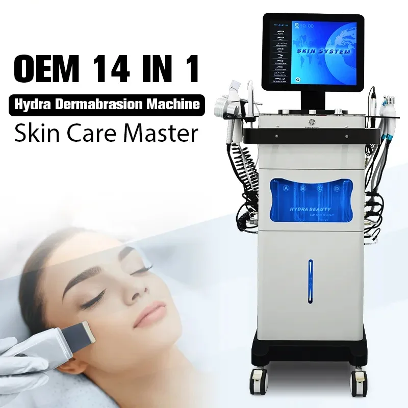 

Oem 14 In 1 Diamond Peeling Hydro Microdermabrasion Oxygen Jet Aqua Facials Skin Care Cleaning Hydra Dermabrasion Facial Machine