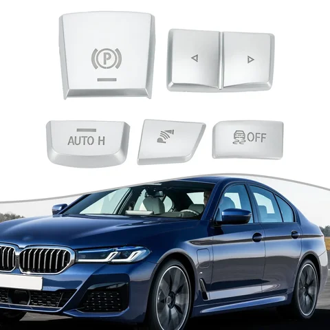Для BMW F10 F01 F02 F07 F06 F12 F13 F25 F26 Панель переключения передач ручного тормоза Боковой переключатель P Кнопка Крышка Автомобильные аксессуары