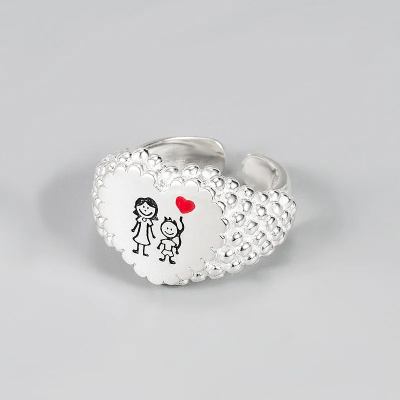 

Детское кольцо для любви, модный дизайн, креативная личность, высокое качество, регулируемое кольцо, Женское кольцо 2023 вечерние, Повседневн...