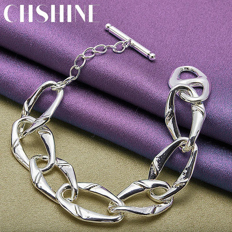 

CHSHINE 925 Sterling Silver Crab's Claws Chain Bracelet For Women Charm Fine Jewelry