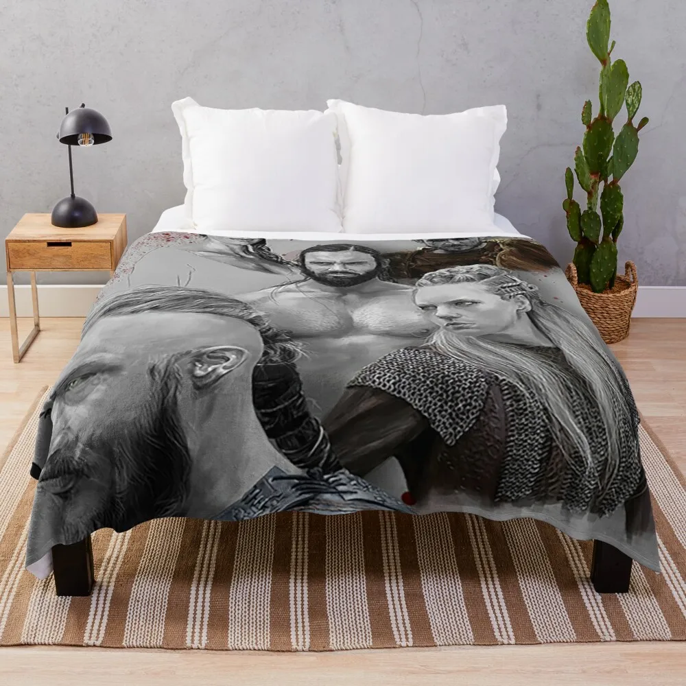 

Ragnar Lothbrok Throw Blanket designer blanket