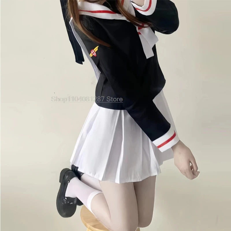 1set Women Perform Costumes Iminfit Sakura School Uniform Japanese Anime Halloween Card Captor Cosplay