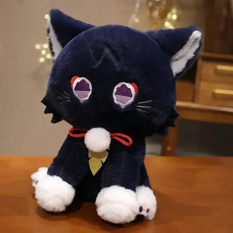 23/35/45 см аниме скарамухе кошка милая плюшевая кукла 22 см Genshin Impact Wanderer Pet косплей мягкая подушка игрушка подарок на день рождения