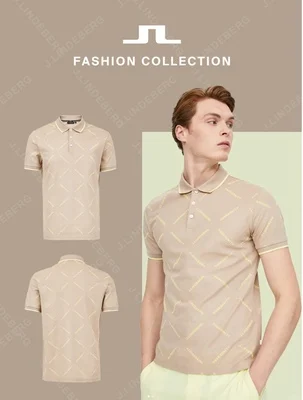 

JL Men's Golf POLO Shirt Polo Shirt Casual Quick Drying T-shirt